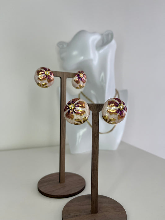 Boucles d'oreilles - La vintage rose